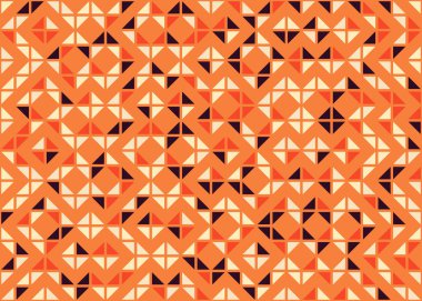 Soyut Geometrik Desen, üretken hesaplama sanatı çizimi 