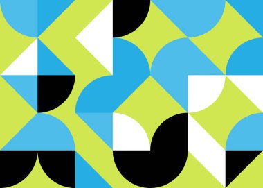 Soyut Geometrik Desen, üretken hesaplama sanatı çizimi 