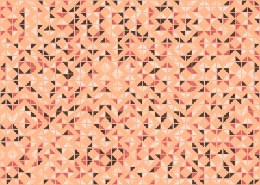 Soyut Geometrik Desen, üretken hesaplama sanatı çizimi 