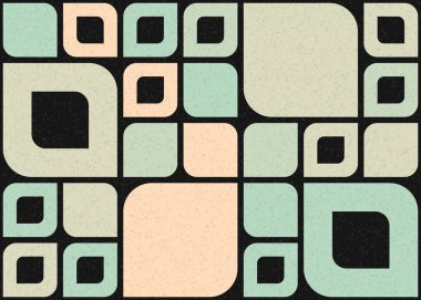 Soyut Geometrik Desen üretken hesaplama sanatı çizimi 