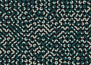 Geometrik desenli üretken hesaplama sanatı çizimi 