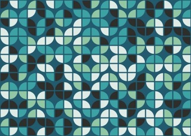 Soyut Geometrik Desen, üretken hesaplama sanatı çizimi 