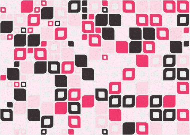 Soyut Geometrik Desen üretken hesaplama sanatı çizimi 