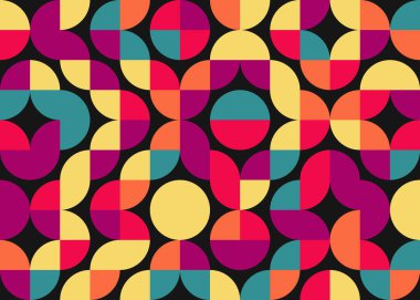 Soyut Geometrik Desen Vektör Sanatı Çizimi