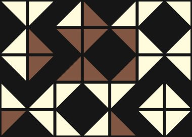 Soyut Geometrik Desen Üretken hesaplama sanatı, vektör illüstrasyonu