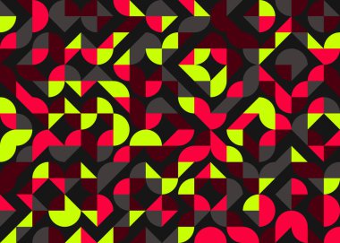 Geometrik desenli üretken hesaplama sanatı çizimi 