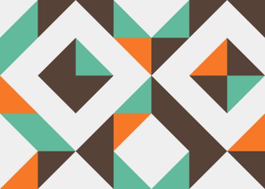 Soyut geometrik hesaplama deseni, vektör illüstrasyonu 