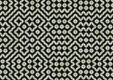 Soyut Geometrik Desen, üretken hesaplama sanatı çizimi 