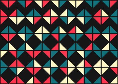 Soyut Geometrik Desen üretken hesaplama sanatı çizimi 