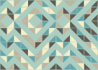 Soyut Geometrik Desen, üretken hesaplama sanatı çizimi 