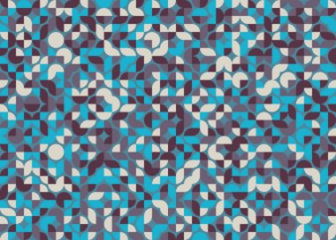 Soyut Geometrik Desen, üretken hesaplama sanatı çizimi 