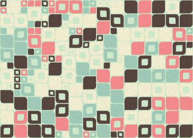 Soyut Geometrik Desen Üretken hesaplama sanatı, vektör illüstrasyonu