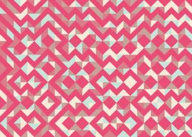 Soyut Geometrik Desen, üretken hesaplama sanatı çizimi 