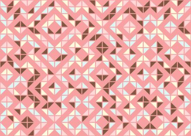 Soyut geometrik hesaplama deseni, vektör illüstrasyonu 