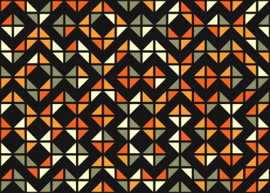 Soyut Geometrik Desen Vektör Sanatı Çizimi