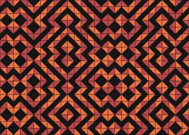 Soyut Geometrik Desen Vektör Sanatı Çizimi