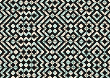 Soyut Geometrik Desen üretken hesaplama sanatı çizimi 