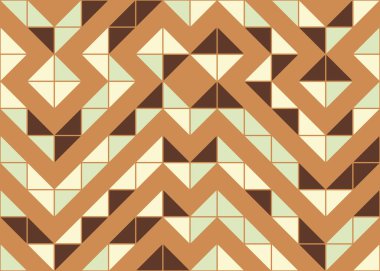 Soyut Geometrik Desen Vektör Sanatı Çizimi