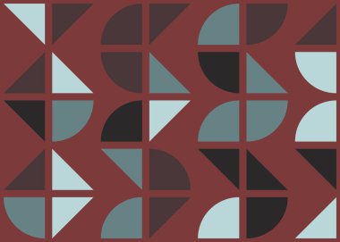 Soyut geometrik hesaplama deseni, vektör illüstrasyonu