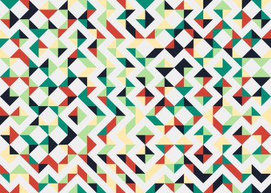 Soyut Geometrik Desen üretken hesaplama sanatı çizimi 