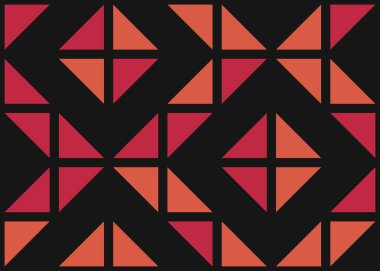 Soyut Geometrik Desen Vektör Sanatı Çizimi