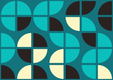 Geometrik desenli üretken hesaplama sanatı çizimi 