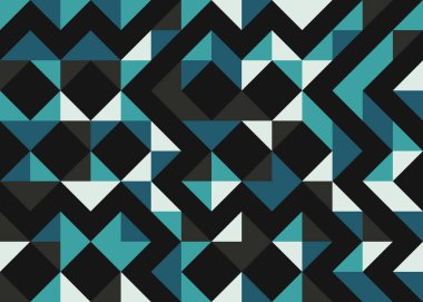 Soyut geometrik hesaplama deseni, vektör illüstrasyonu