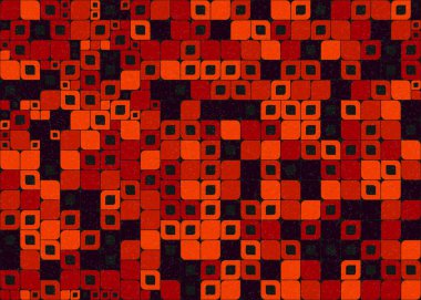 Soyut Geometrik Desen üretken hesaplama sanatı çizimi 