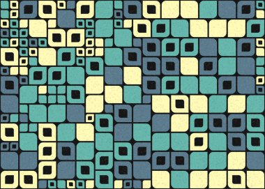 Soyut geometrik arkaplan, örüntüsel üretken hesaplama sanatı, vektör illüstrasyonu 