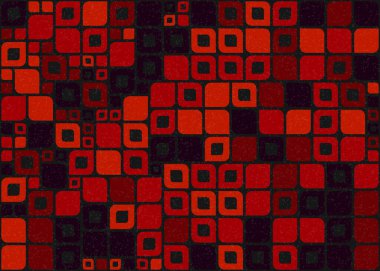 Soyut Geometrik Desen üretken hesaplama sanatı çizimi 