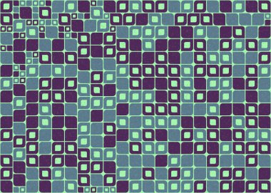 Soyut Geometrik Desen üretken hesaplama sanatı çizimi 