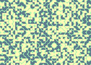 Geometrik desenli üretken hesaplama sanatı çizimi 