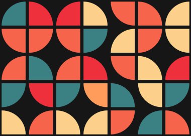 Soyut Geometrik Desen üretken hesaplama sanatı çizimi 