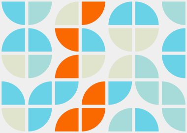 Soyut Geometrik Desen, üretken hesaplama sanatı çizimi 