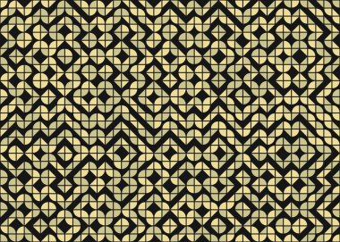 Soyut Geometrik Desen, üretken hesaplama sanatı çizimi 