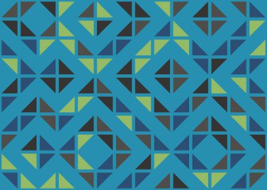 Soyut Geometrik Desen Üretken hesaplama sanatı, vektör illüstrasyonu