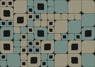 Soyut Geometrik Desen Üretken hesaplama sanatı, vektör illüstrasyonu