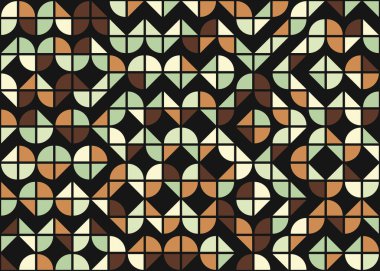 Geometrik desenli üretken hesaplama sanatı çizimi 