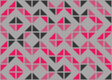 Soyut Geometrik Desen üretken hesaplama sanatı çizimi 