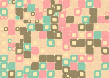 Soyut Geometrik Desen Üretken hesaplama sanatı, vektör illüstrasyonu