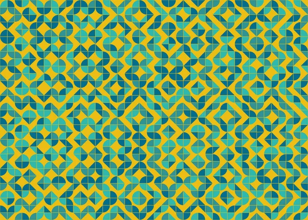 Soyut Geometrik Desen, üretken hesaplama sanatı çizimi 