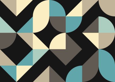 Soyut Geometrik Desen Vektör Sanatı Çizimi