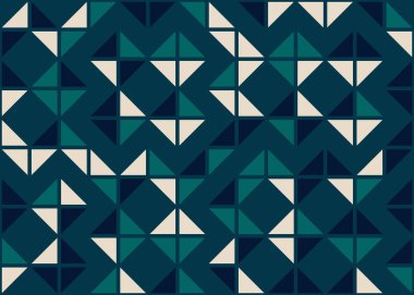 Soyut Geometrik Desen üretken hesaplama sanatı çizimi 