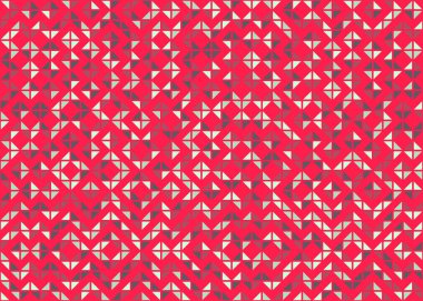 Soyut geometrik hesaplama deseni, vektör illüstrasyonu 