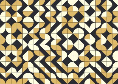 Soyut geometrik hesaplama deseni, vektör illüstrasyonu 