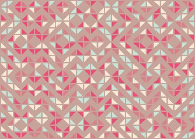 Soyut Geometrik Desen, üretken hesaplama sanatı çizimi 