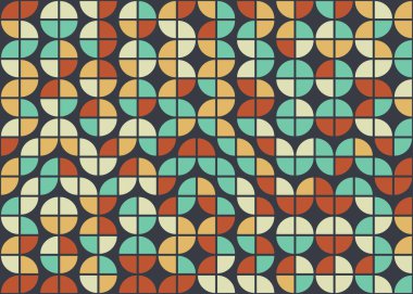 Soyut Geometrik Desen üretken hesaplama sanatı çizimi 