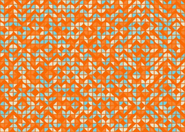 Soyut Geometrik Desen, üretken hesaplama sanatı çizimi 