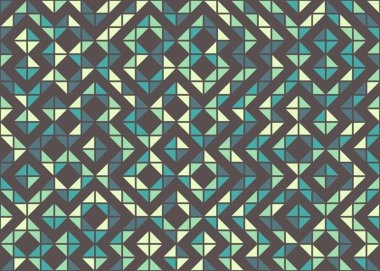 Soyut Geometrik Desen, üretken hesaplama sanatı çizimi 