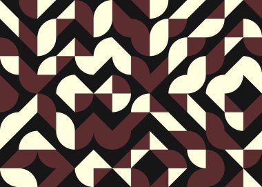 Soyut Geometrik Desen, üretken hesaplama sanatı çizimi 